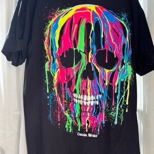 Black Graphic Skull T-Shirt